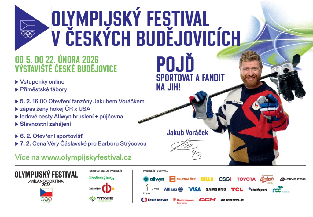 Olympijský festival v Českých Budějovicích 05.-22.2.2026. 
