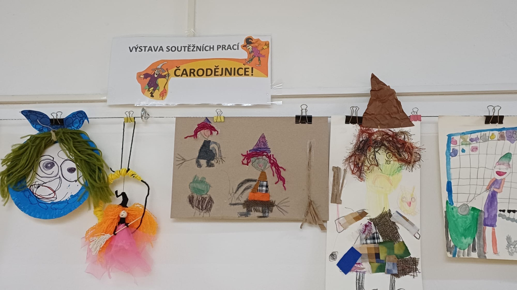 výtvarná soutěž na téma Čarodějnice- výstava