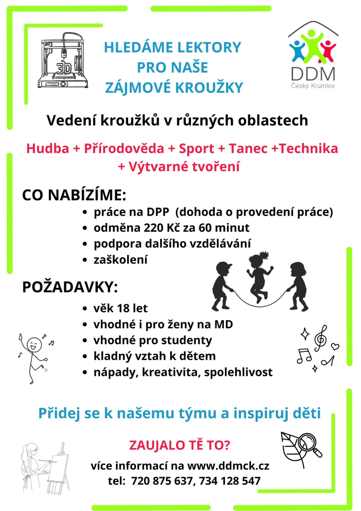 Hledáme nové lektory.