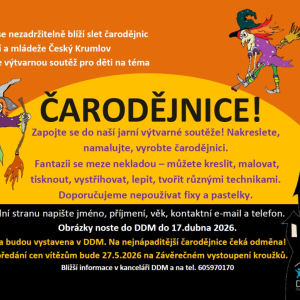 výtvarná soutěž na téma Čarodějnice.